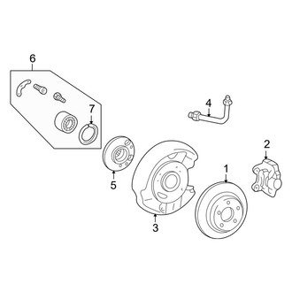 Mercedes-Benz OE - Rear Suspension - Brake Components