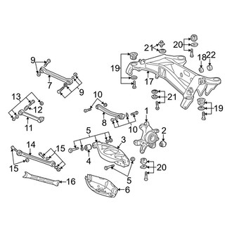 Mercedes-Benz OE - Rear Suspension - Suspension Components (2.3L / 2.8L)