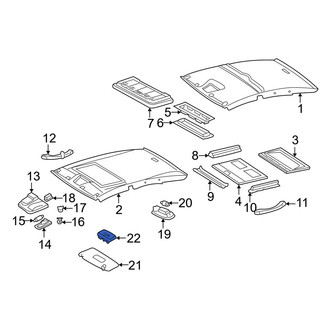 Mercedes-Benz OE - Sun Visor Mirror