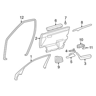 Mercedes-Benz OE - Front Door - Interior Trim