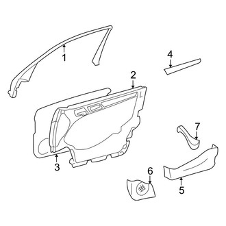 Mercedes-Benz OE - Front Door - Interior Trim