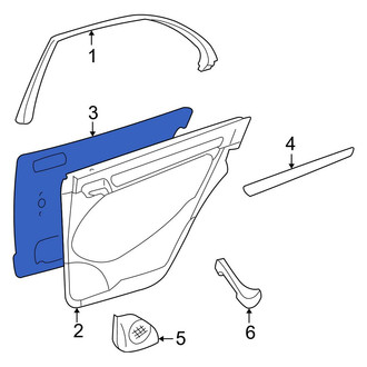 Mercedes-Benz OE - Rear Door Panel Insulation