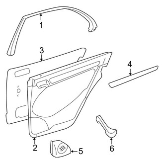 Mercedes-Benz OE - Rear Door - Interior Trim
