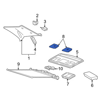Mercedes-Benz OE - Rear Speaker Cover