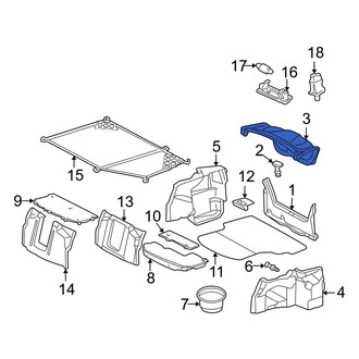 Mercedes-Benz OE - Rear Deck Lid Trim