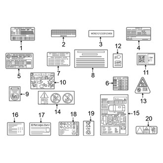 Mercedes-Benz OE - Information Labels - Labels