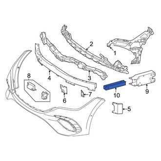 Mercedes-Benz OE - Front Lower Bumper Impact Absorber