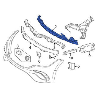 Mercedes-Benz OE - Front Bumper Cover Support Rail