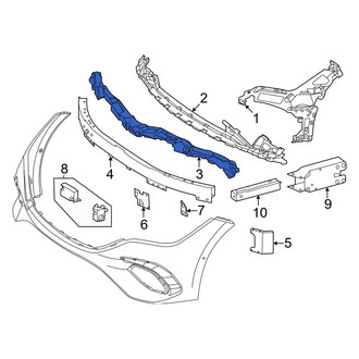Mercedes-Benz OE - Front Upper Bumper Impact Absorber