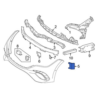 Mercedes-Benz OE - Front Left Outer Bumper Impact Bar Bracket