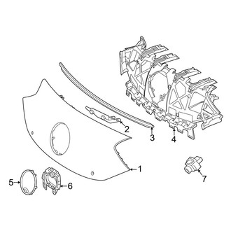Mercedes-Benz OE - Front Bumper & Grille - Grille & Components (W/O AMG Line)
