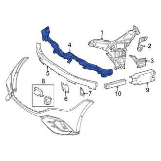 Mercedes-Benz OE - Front Upper Bumper Impact Absorber