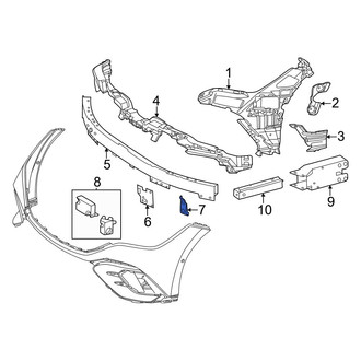 Mercedes-Benz OE - Front Left Jack Plug Cover