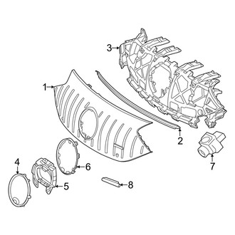 Mercedes-Benz OE - Front Bumper & Grille - Grille & Components (With AMG Line)