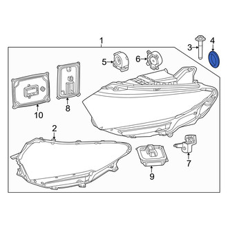 Mercedes-Benz OE - Front Headlight Bulb Cap