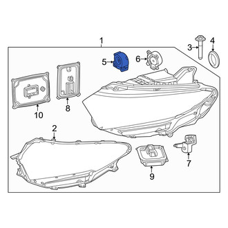Mercedes-Benz OE - Front Headlight Control Module Cooling Fan