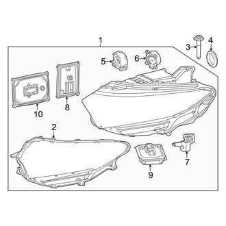 Mercedes-Benz OE - Front Lamps - Headlamp Components