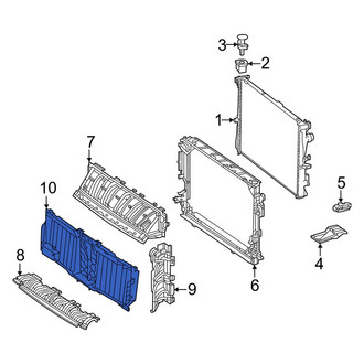Mercedes-Benz OE - Front Radiator Shutter Assembly