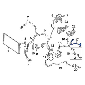 Mercedes-Benz OE - Drive Motor Battery Pack Coolant Hose