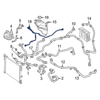 Mercedes-Benz OE - Drive Motor Inverter Coolant Line