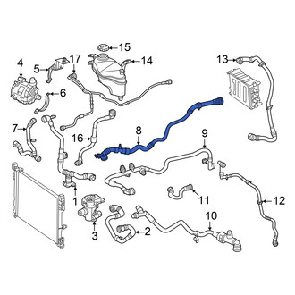 Mercedes-Benz OE - Drive Motor Inverter Coolant Line