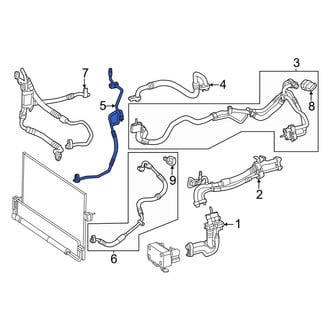 Mercedes-Benz OE - A/C Refrigerant Liquid Hose