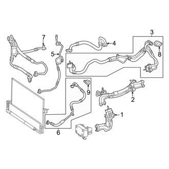 Mercedes-Benz OE - Air Conditioner & Heater - Condenser, Compressor & Lines (A/C Lines)