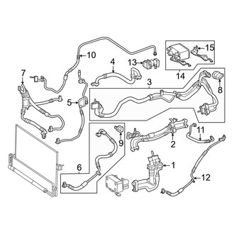 Mercedes-Benz OE - Air Conditioner & Heater - Condenser, Compressor & Lines (A/C Lines)