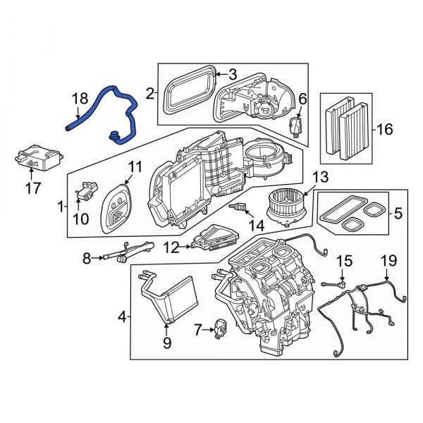 HVAC Heater Hose