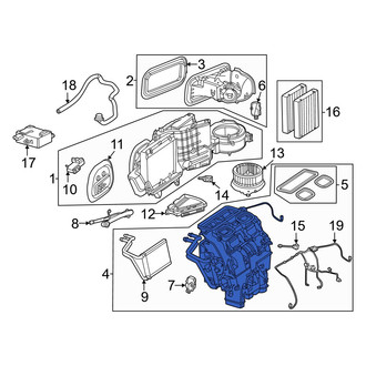 Mercedes-Benz OE - Outer HVAC Unit Case Assembly