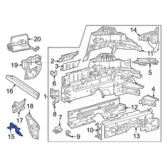 Mercedes-Benz OE - Left Frame Side Member Brace