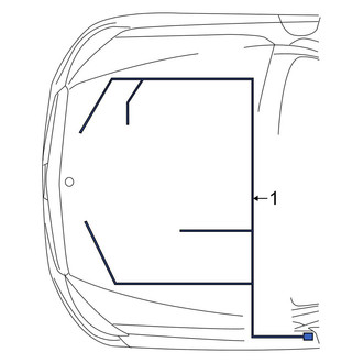 Mercedes-Benz OE - Rear Hybrid Electric Motor Wiring Harness
