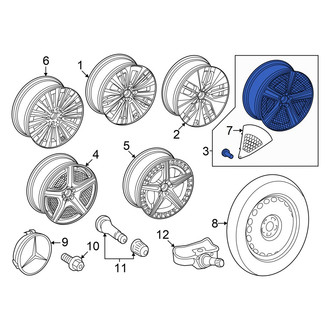 Mercedes EQE Replacement Factory Wheels & Rims - CARiD.com