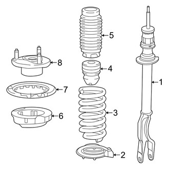 Mercedes-Benz OE - Front Suspension - Struts & Components (W/O Air Suspension)