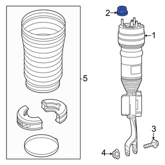 Mercedes-Benz OE - Upper Suspension Strut Nut