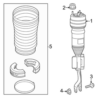 Mercedes-Benz OE - Front Suspension - Struts & Components (With Air Suspension)
