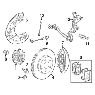 Mercedes-Benz OE - Front Suspension - Brake Components