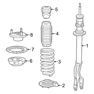 Mercedes-Benz OE - Front Suspension - Struts & Components (W/O Air Suspension)