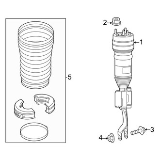 Mercedes-Benz OE - Front Suspension - Struts & Components (With Air Suspension)