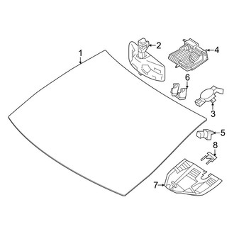 Mercedes-Benz OE - Windshield - Glass