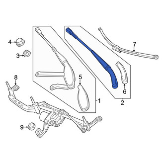 Mercedes-Benz OE - Front Left Wiper Arm