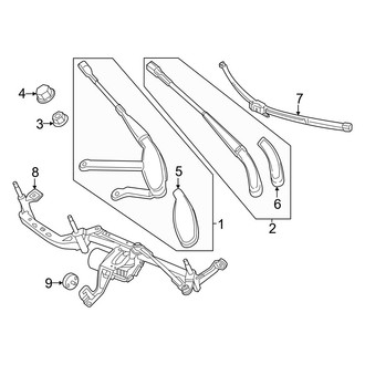Mercedes-Benz OE - Windshield - Wiper Components