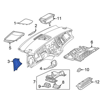 Mercedes-Benz OE - Left Instrument Panel Side Cover