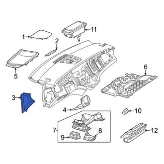 Mercedes-Benz OE - Left Instrument Panel Side Cover