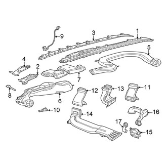 Mercedes-Benz OE - Instrument Panel - Ducts (With Hyperscreen, Instrument Panel)