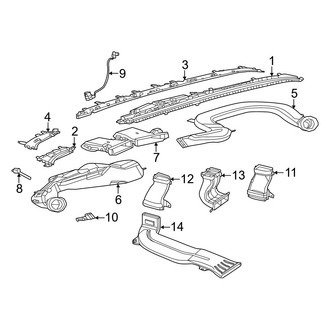 Mercedes-Benz OE - Instrument Panel - Ducts (W/O Hyperscreen, Instrument Panel)