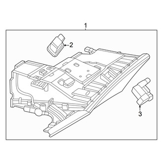 Mercedes-Benz OE - Instrument Panel - Glove Box (With Hyperscreen)