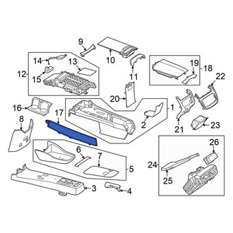 Mercedes-Benz OE - Front Left Lower Console Trim Panel
