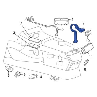 Mercedes-Benz OE - Center Audio Auxiliary Jack