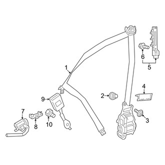Mercedes-Benz OE - Restraint Systems - Front Seat Belts